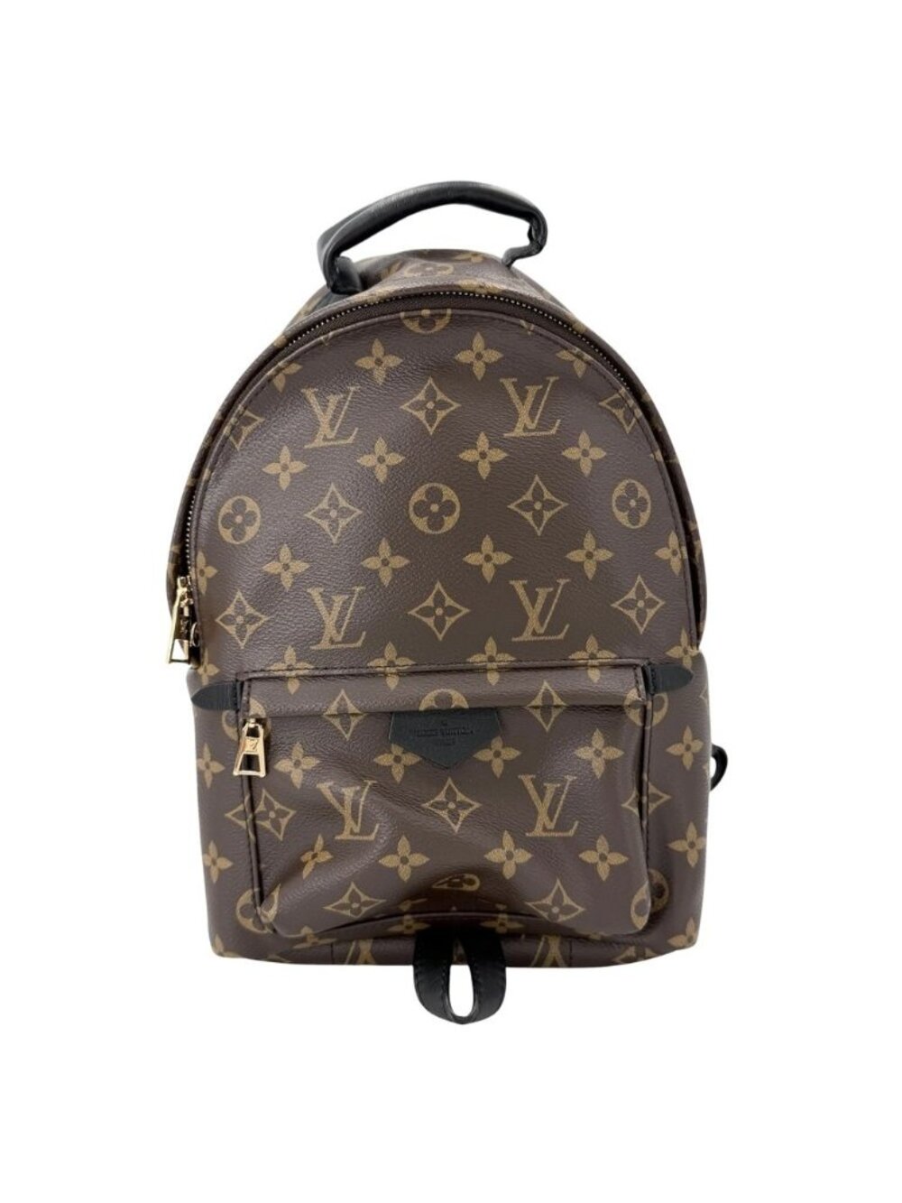 Louis Vuitton Backpack Palm Springs PM Monogram Canvas Brown Black Gold